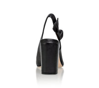 Daphne Leather Slingback Pump Black