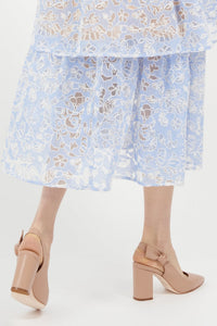 Daphne Leather Slingback Pump Taupe