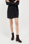 Arina Dress Ankle Bootie with a Block Heel in Café