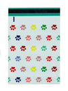 Puppy Dog Paw Print Colorful Poly Mailers Size 6x9 Shipping Bags