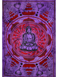 Purple Buddha Mandala Lotus Tapestry Wall Hanging Decor