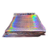 Purple Tint Silver Metallic Holographic Bubble Mailers Size 6.5x10