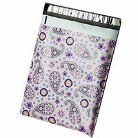 Purple Paisley Poly Mailers Size 10x13 Colorful Shipping Bags