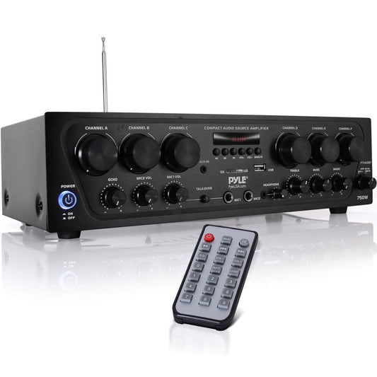 Pyle Wireless Bluetooth Home Audio Amplifier  (Refurbished)