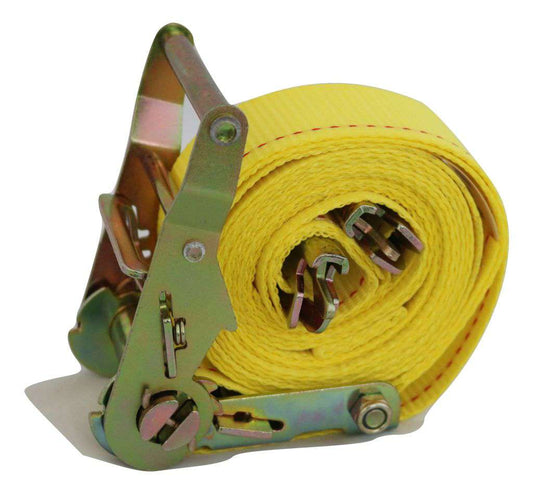 2" x 12 Ft Interior Van Ratchet E-Track Straps w/ Spring E Fittings | 50 PACK