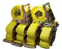 2" x 12 Ft Interior Van Ratchet E-Track Straps w/ Spring E Fittings | 100 PACK RatchetStrap.Com