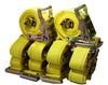 2" x 12 Ft Interior Van Ratchet E-Track Straps w/ Spring E Fittings | 500 PACK