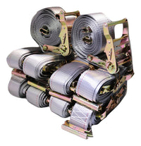 2" x 16 Ft Interior Van Ratchet E-Track Strap w/ Spring E Fittings 1 Ft Fixed End | QTY 300