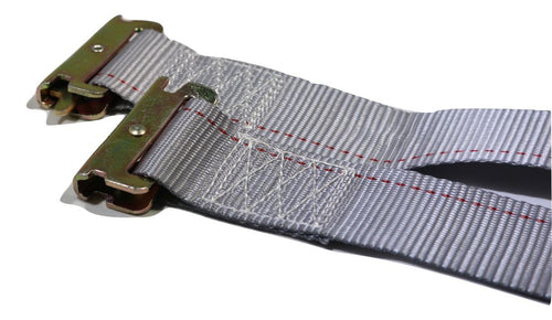 2"x 16 Ft Logistic Van Ratchet E-Track Straps w/ Spring E Fittings | 100 PACK