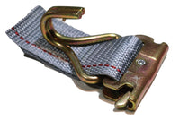 2" x 16 Ft Ratchet Strap w/ Spg E & Wire Hk for E & F-Tracks 10 PACK | R16EW