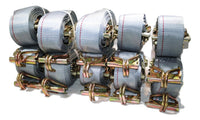 2"x 16 Ft Ratchet Strap w/ Spg E & Wire Hk for E & F-Tracks | 10 PACK