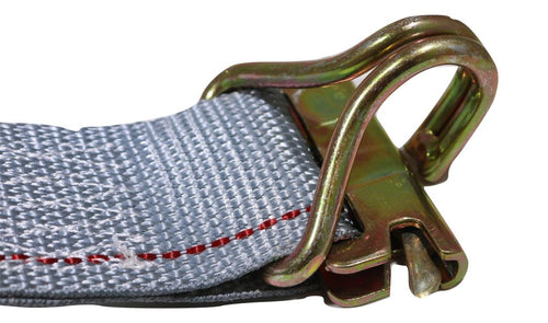 2" x 16 Ft Ratchet Strap w/ Spg E & Wire Hk for E & F-Tracks 10 PACK | R16EW