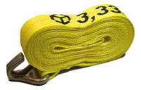 QTY 20 - 2" x 27 Ft. Flatbed Ratchet Strap w/ Wire Hooks