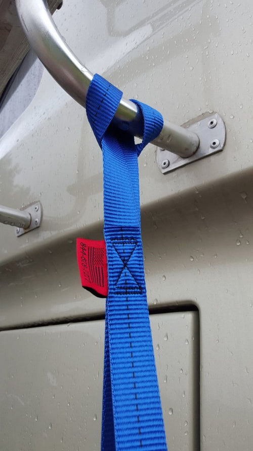 1 X 18 Inch Blue Soft Tie Loops BLUE | 4 PACK RatchetStrap.Com