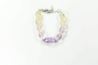 Quartz Stone Bracelet Rose Amethyst Citrine Adjustable