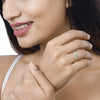 0.35 Carat Genuine Zambian Emerald and White Diamond 14K Yellow Gold Ring