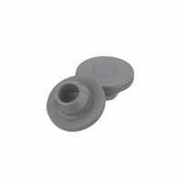 13mm Snap-On Chlorobutyl Stopper, Gray (100 Count)