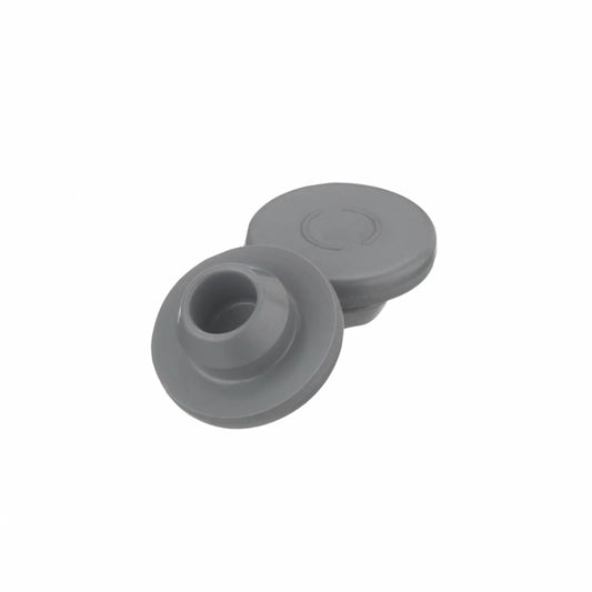 13 mm Gray Chlorobutyl Snap-On Vial Stoppers (Case of 1,000)
