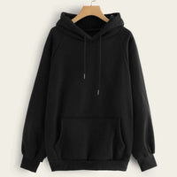 Raglan Sleeve Kangaroo Pocket Hoodie