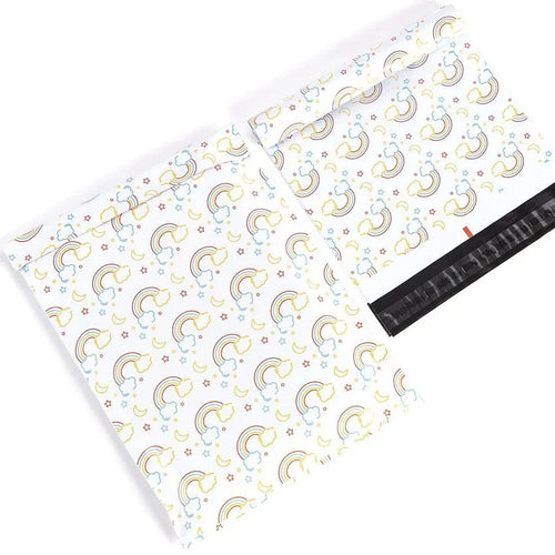 Rainbow Poly Mailers Size 10x13 Colorful Shipping Bags
