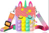Rainbow Tie Dye Fidget Bubble Pop Crossbody Unicorn Purse