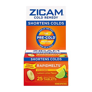 Zicam Cold Remedy Rapidmelts with Echinacea Lemon-Lime 25 Tabs