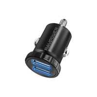RavPower 24W 4.8A Mini Dual USB Car Adapter 2-Port Car Charger (Refurbished)
