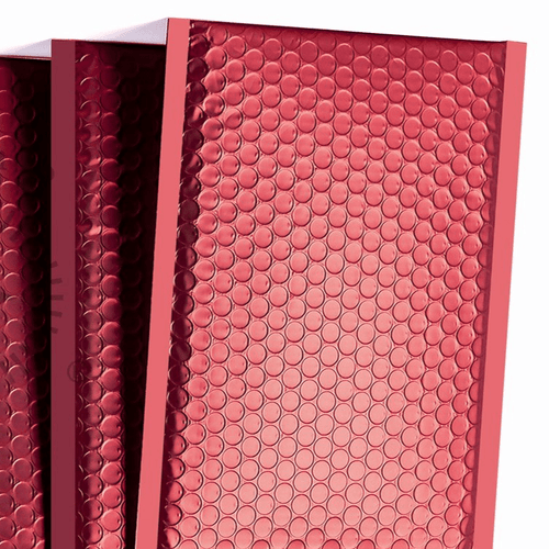 Red Gloss Matte Bubble Mailers Size 8.5x12 Padded Shipping Bags