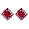 red silver / (1.2ct each)6mm