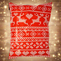 Red Reindeer Poly Mailers Size 10x13 Christmas Sweater Design Shipping Bags