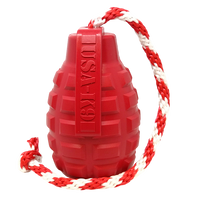 USA-K9 Grenade Rubber Dog Chew Toy | K9 Handler Reward Toy | Blue | USA Made