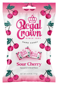 Regal Crown Sour Cherry Hard Candy (177g)