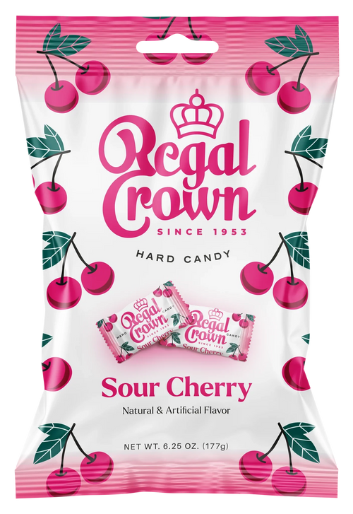 Regal Crown Sour Cherry Hard Candy (177g)