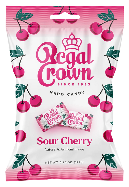 Regal Crown Sour Cherry Hard Candy (177g)