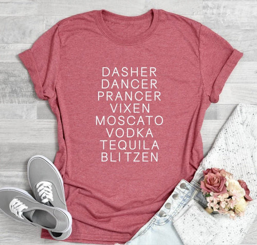 Reindeer Drinking Christmas Shirt