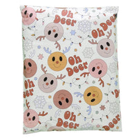 Reindeer Poly Mailers Size 12x15.5 Christmas Deer Shipping Bags