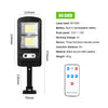 Remote Control Solar Street Lamp with Motion Sensor & LED Light