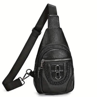 Retro PU Leather Crossbody Bag