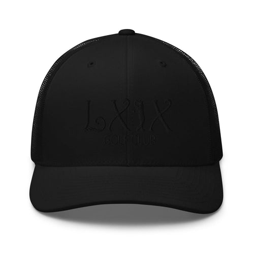 LXIX GOLF CLUB LXIX GOLF CLUB Curve Logo Trucker Cap - Black Logo