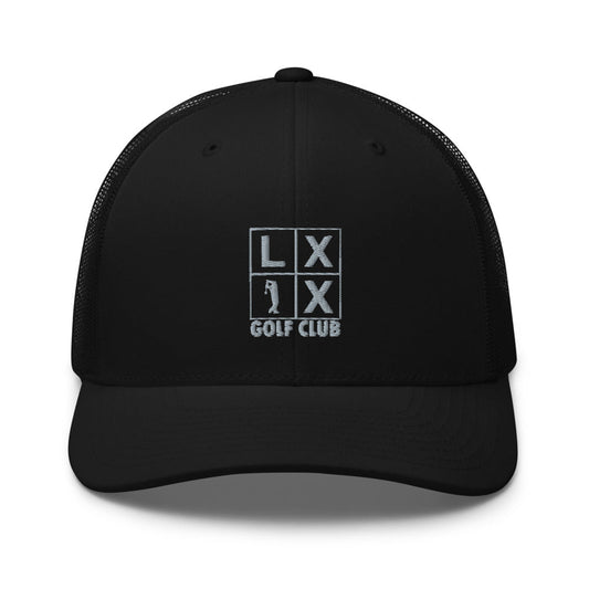 LXIX GOLF CLUB LXIX GOLF CLUB Four Box Logo Trucker Cap - Gray Logo