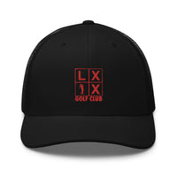 LXIX GOLF CLUB LXIX GOLF CLUB Four Box Logo Trucker Cap - Red Logo