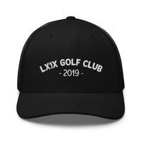 LXIX GOLF CLUB LXIX GOLF CLUB Arch Logo Trucker Cap - White Logo