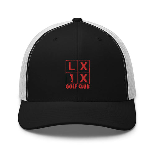 LXIX GOLF CLUB LXIX GOLF CLUB Four Box Logo Trucker Cap - Red Logo