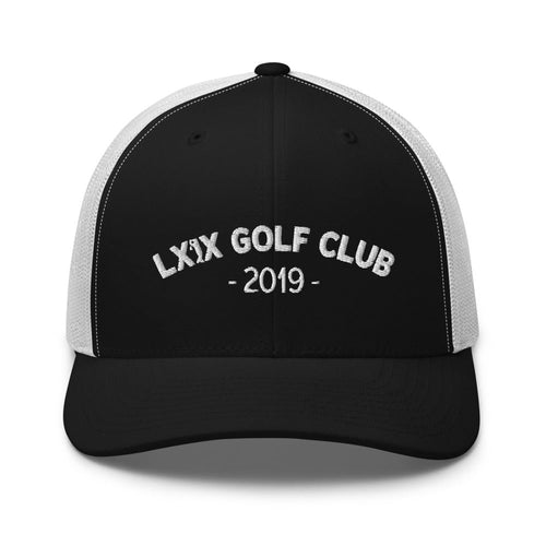 LXIX GOLF CLUB LXIX GOLF CLUB Arch Logo Trucker Cap - White Logo