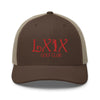 LXIX GOLF CLUB LXIX GOLF CLUB Curve Logo Trucker Cap - Red Logo