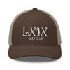 LXIX GOLF CLUB LXIX GOLF CLUB Curve Logo Trucker Cap - White Logo