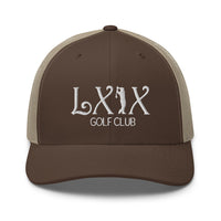 LXIX GOLF CLUB LXIX GOLF CLUB Curve Logo Trucker Cap - White Logo