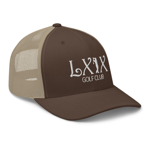 LXIX GOLF CLUB LXIX GOLF CLUB Curve Logo Trucker Cap - White Logo