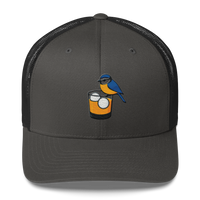 Birdie Juice Golf Hat – Trucker Cap for Golfers (Silver/Charcoal/Green) LXIX GOLF CLUB