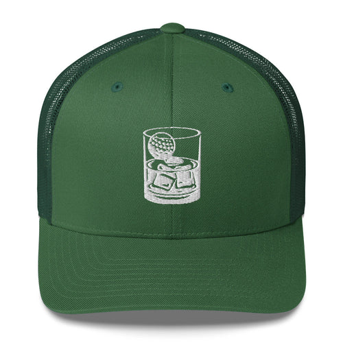 Whiskey Glass Trucker Cap LXIX GOLF CLUB
